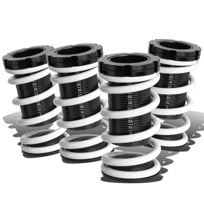 COILOVER 88-00 HONDA CIVIC / 88-91 CRX / 93-97 DEL SOL / 90-01 INTEGRA - SCALE - BLACK SLEEVES / BLACK TOP / WHITE SPRING