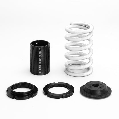 COILOVER 88-00 HONDA CIVIC / 88-91 CRX / 93-97 DEL SOL / 90-01 INTEGRA - SCALE - BLACK SLEEVES / BLACK TOP / WHITE SPRING