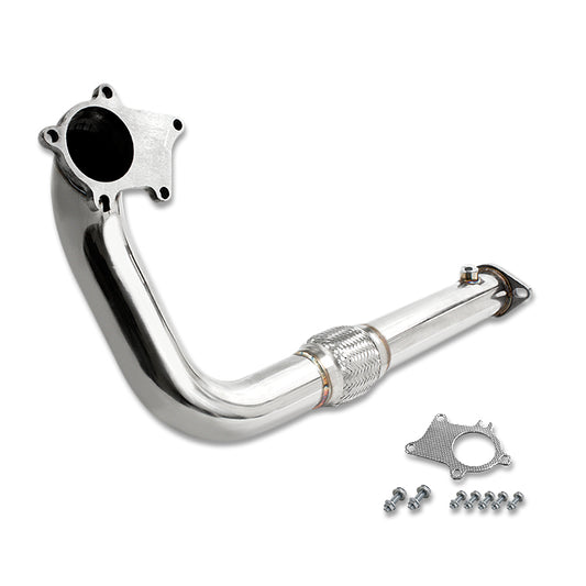 DOWNPIPE 88-00 CIVIC - 88-91 CRX - 93-97 DEL SOL - 90-01 INTEGRA B/D SERIES - T3/T4 5 BOLT - 2.5" W/FLEX PIPE