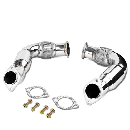 DOWNPIPE 08-14 BMW X6 / 09-12 BMW 750I , 750LI , XDRIVE / 10-13 BMW X5 , 550I GT , XDRIVE / 11-12 BMW ALPHINA B7 , XDRIVE , B7L , B7L X DRIVE / 11-13 BMW 550I - FITS 4.4L TURBOCHARGED MODELS ONLY