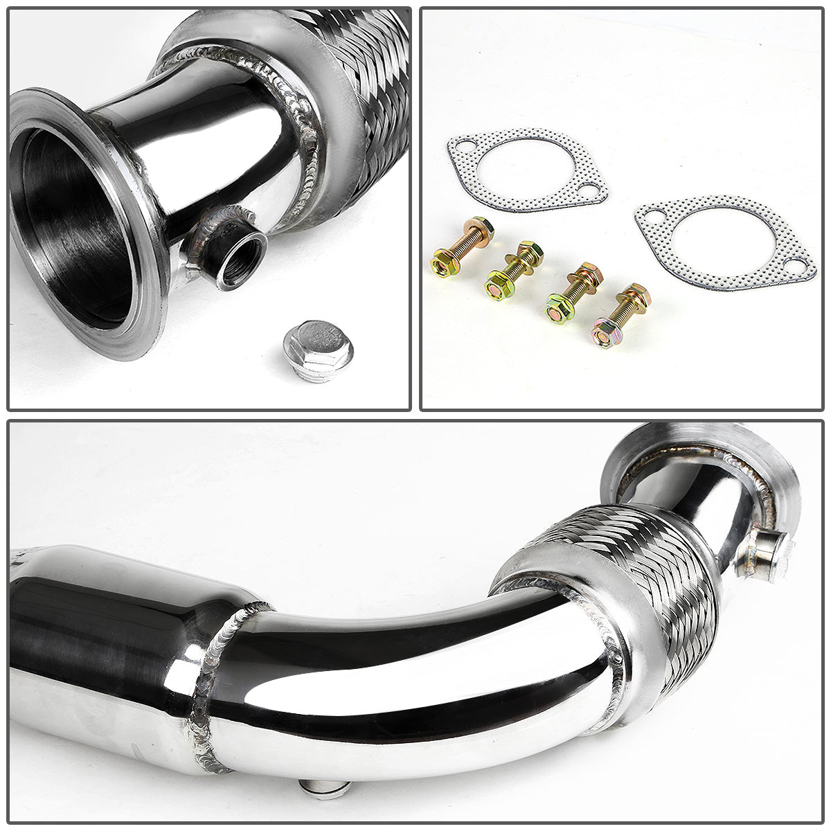 DOWNPIPE 08-14 BMW X6 / 09-12 BMW 750I , 750LI , XDRIVE / 10-13 BMW X5 , 550I GT , XDRIVE / 11-12 BMW ALPHINA B7 , XDRIVE , B7L , B7L X DRIVE / 11-13 BMW 550I - FITS 4.4L TURBOCHARGED MODELS ONLY