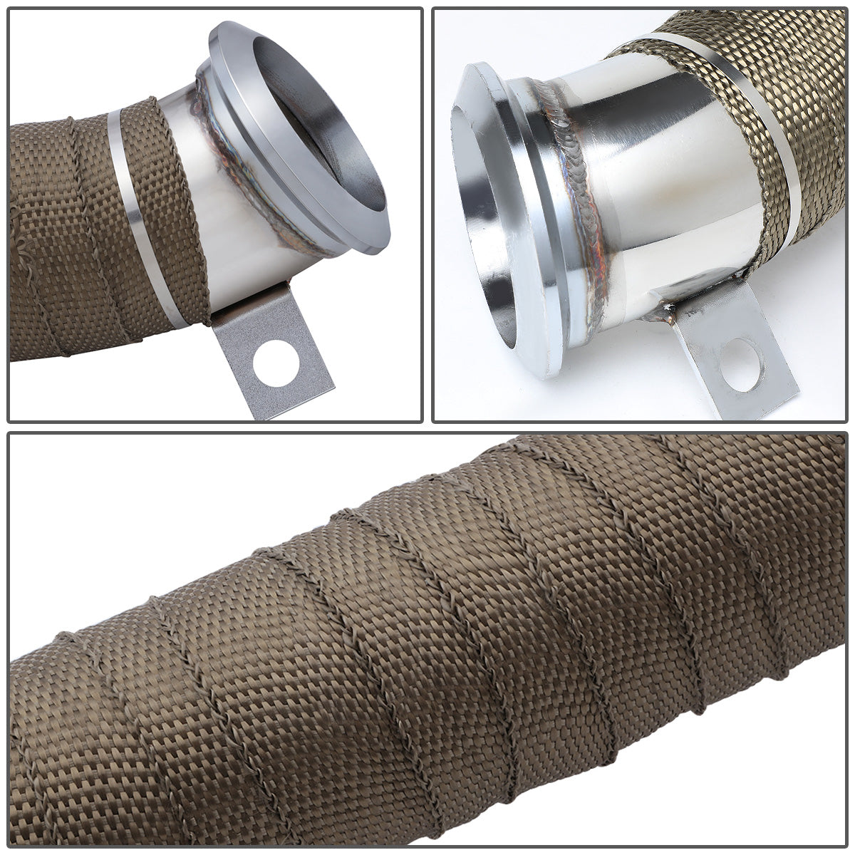 DOWNPIPE 04-10 CHEVY SILVERADO 2500 3500 6.6L TURBO DIESEL / 04-10 GMC SIERRA 2500 3500 6.6L TURBO DIESEL - W/ HEAT WRAP
