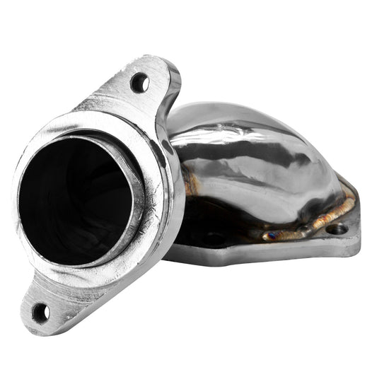 TURBO MANIFOLD TURBO ELBOW DOWNPIPE - STAINLESS STEEL - 03-08 MITSUBISHI EVO 8