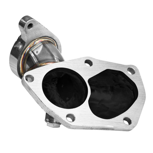 TURBO MANIFOLD TURBO ELBOW DOWNPIPE - STAINLESS STEEL - 03-08 MITSUBISHI EVO 8