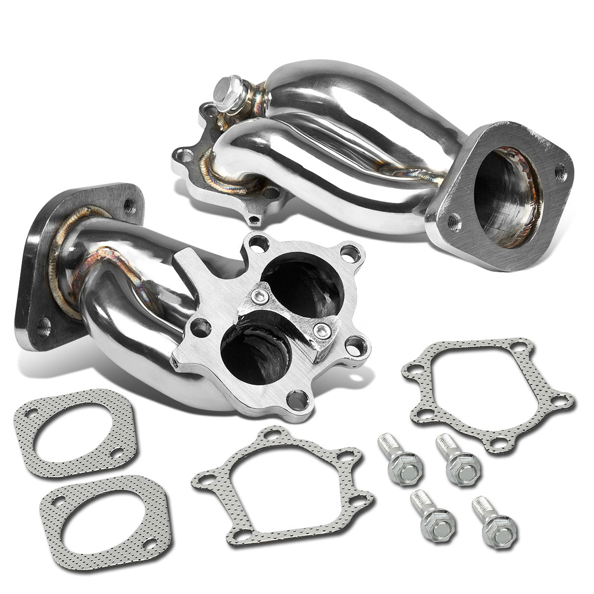 TURBO MANIFOLD TURBO ELBOW DOWNPIPE - STAINLESS STEEL - 89-02 NISSAN SKYLINE GT-R R32/R33/R34 + DOWNPIPE