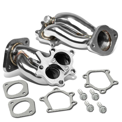 TURBO MANIFOLD TURBO ELBOW DOWNPIPE - STAINLESS STEEL - 89-02 NISSAN SKYLINE GT-R R32/R33/R34 + DOWNPIPE