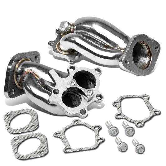 TURBO MANIFOLD TURBO ELBOW DOWNPIPE - STAINLESS STEEL - 89-02 NISSAN SKYLINE GT-R R32/R33/R34 + DOWNPIPE