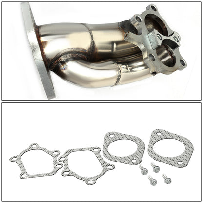 TURBO MANIFOLD TURBO ELBOW DOWNPIPE - STAINLESS STEEL - 89-02 NISSAN SKYLINE GT-R R32/R33/R34 + DOWNPIPE