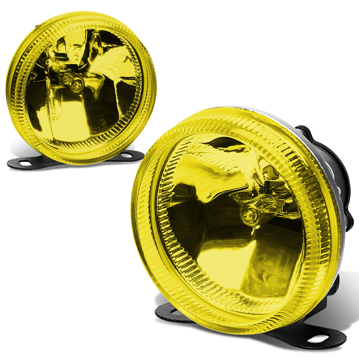 FAROS DE NIEBLA UNIVERSAL - ROUND - 3.5 INCH - H3 BULB - AMBER