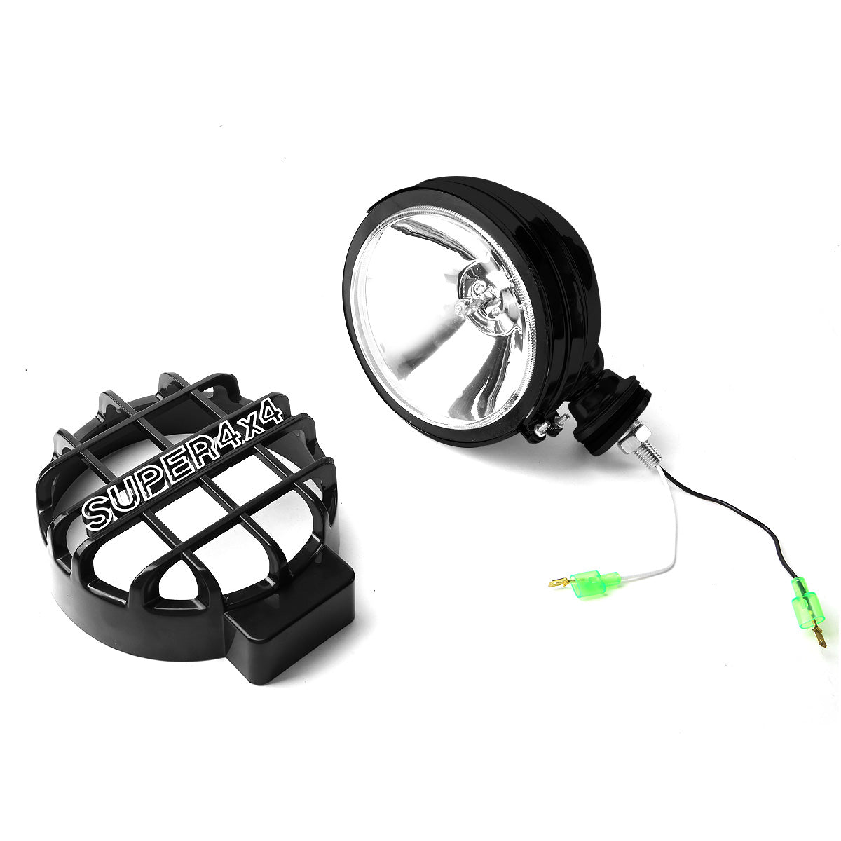 FAROS DE NIEBLA UNIVERSAL - ROUND - 6 INCH SUPER 4X4 - W/ SWITCH - H3 BULB - CHROME / BLACK