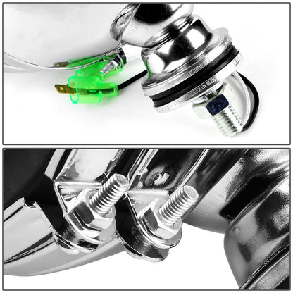FAROS DE NIEBLA UNIVERSAL - ROUND - 6 INCH SUPER 4X4 - W/ SWITCH - H3 BULB - CHROME / CHROME
