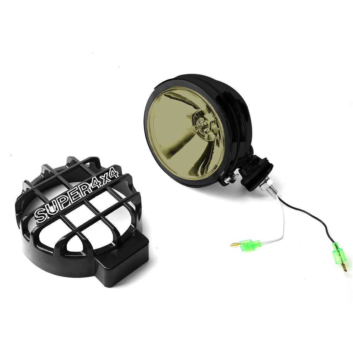 FAROS DE NIEBLA UNIVERSAL - ROUND - 6 INCH SUPER 4X4 - W/ SWITCH - H3 BULB - SMOKE / BLACK