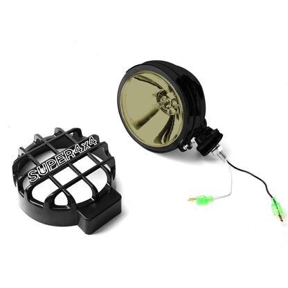 FAROS DE NIEBLA UNIVERSAL - ROUND - 6 INCH SUPER 4X4 - W/ SWITCH - H3 BULB - SMOKE / BLACK