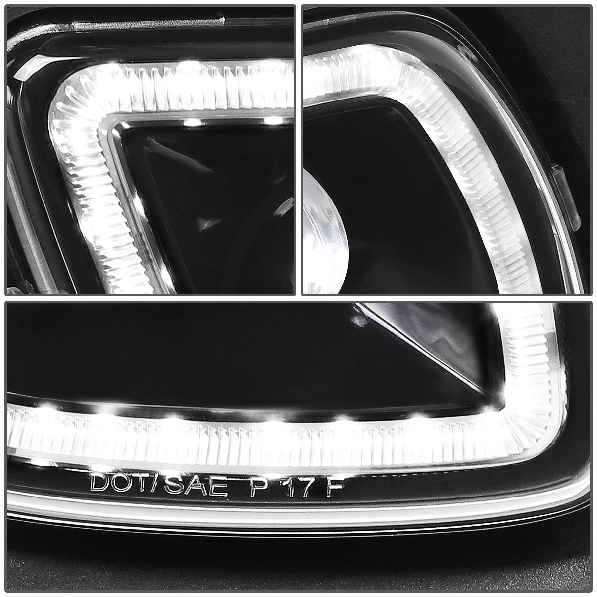 FAROS DE NIEBLA 08-17 FREIGHTLINER CASCADIA - BLACK