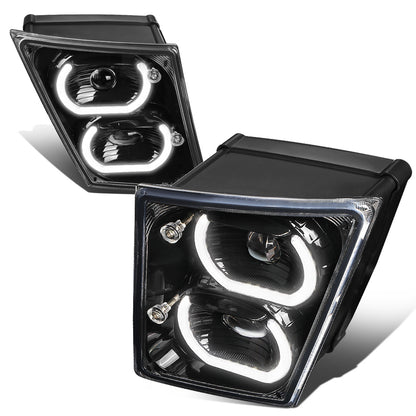FAROS DE NIEBLA 04-18 VOLVO VN VNL 300, 400, 430, 630, 740, 760, 860 - HALO DRL WILL REQUIRE WIRING TO EXISTING LIGHTING - BLACK