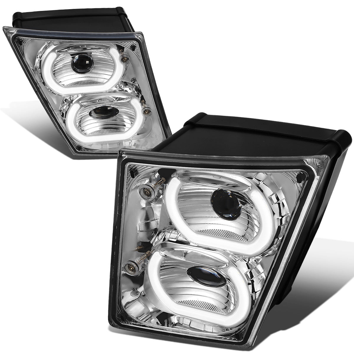 FAROS DE NIEBLA 04-18 VOLVO VN VNL 300, 400, 430, 630, 740, 760, 860 - HALO DRL WILL REQUIRE WIRING TO EXISTING LIGHTING - CLEAR