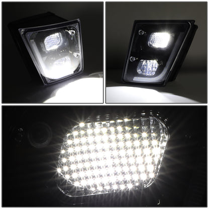 FAROS DE NIEBLA 03-17 VOLVO VN VNL VNM VNX MODEL TRUCKS - 3D - LED - BLACK