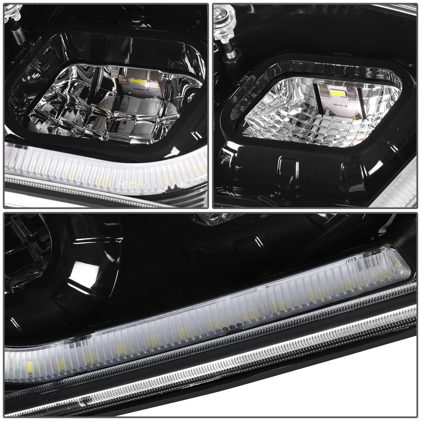 FAROS DE NIEBLA 03-17 VOLVO VN VNL VNM VNX MODEL TRUCKS - 3D - LED - BLACK