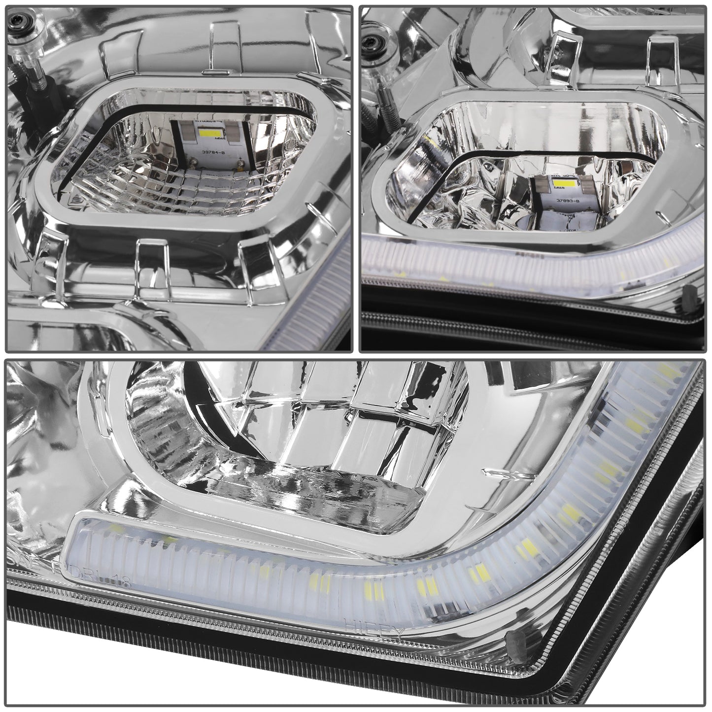 FAROS DE NIEBLA 03-17 VOLVO VN VNL VNM VNX MODEL TRUCKS - 3D - LED - CHROME