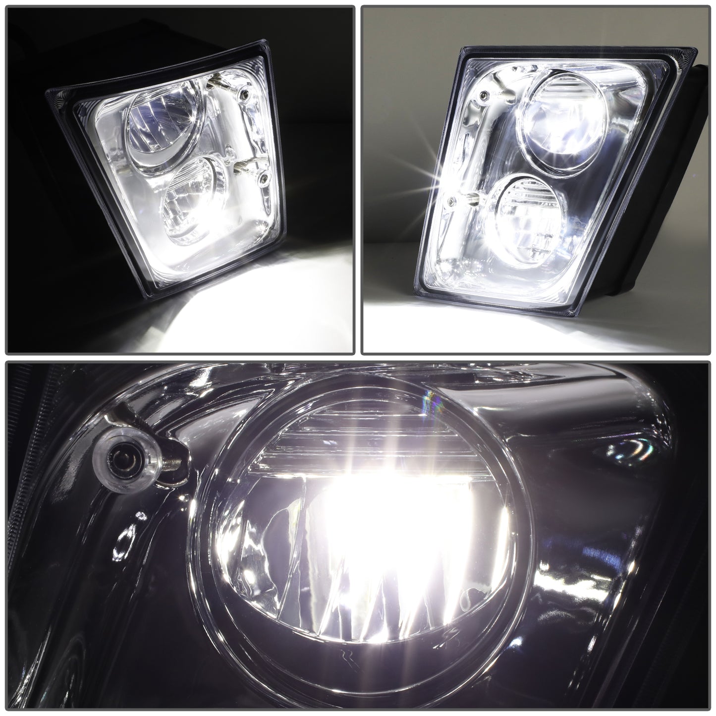 FAROS DE NIEBLA 03-17 VOLVO VN VNL VNM VNX MODEL TRUCKS - LED - CHROME