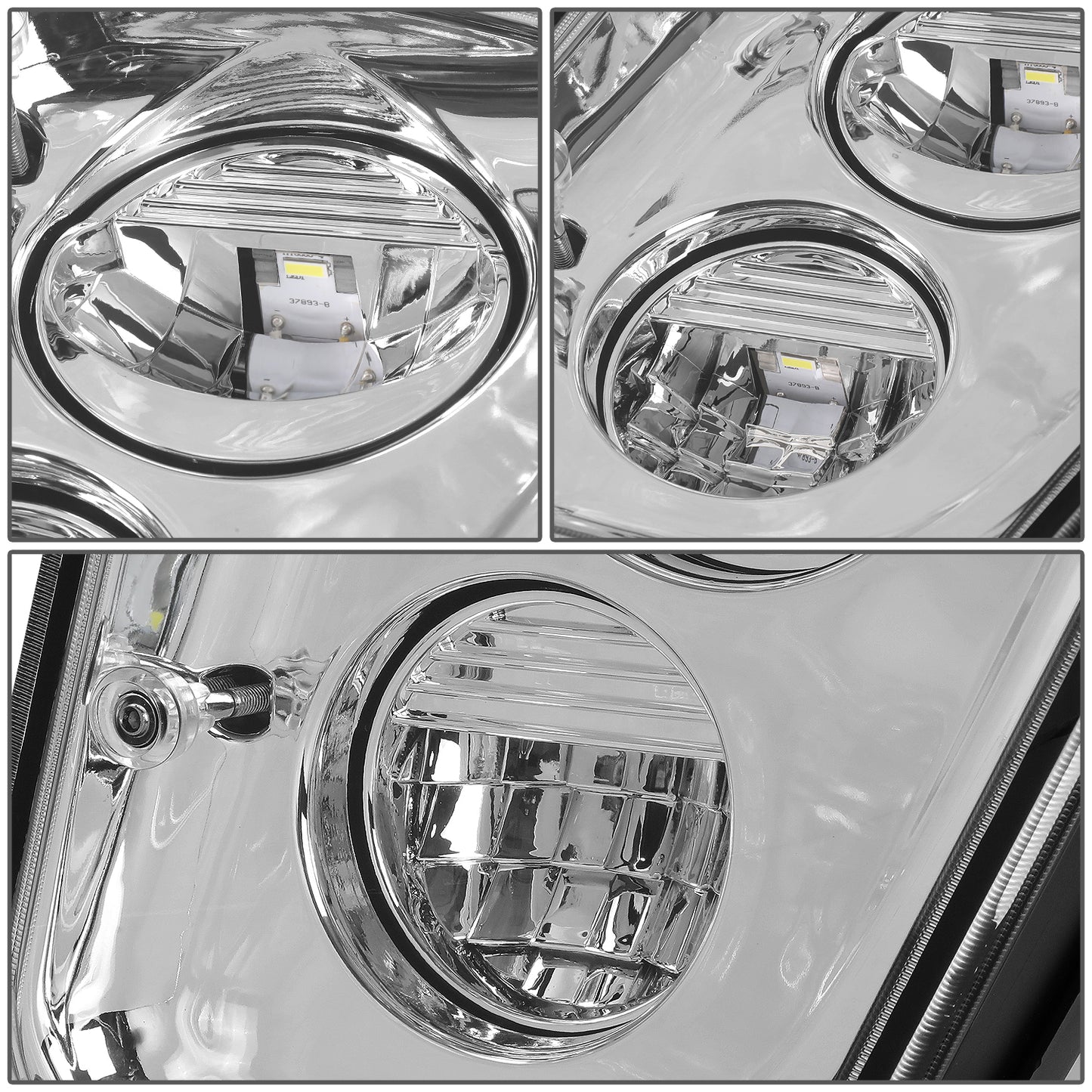 FAROS DE NIEBLA 03-17 VOLVO VN VNL VNM VNX MODEL TRUCKS - LED - CHROME