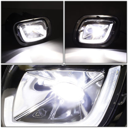FAROS DE NIEBLA 08-17 FREIGHTLINER CASCADIA - PROJECTOR - 3D - LED - CHROME
