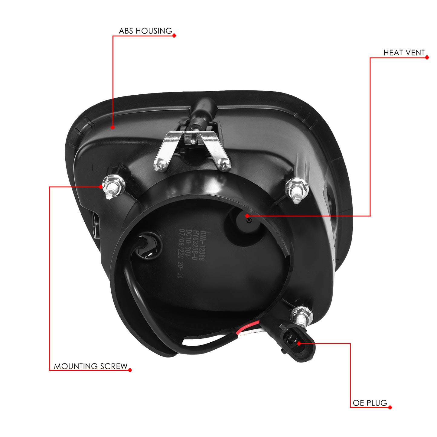 FAROS DE NIEBLA 08-17 FREIGHTLINER CASCADIA - PROJECTOR - LED - BLACK