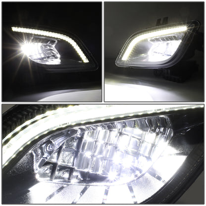 FAROS DE NIEBLA 18-22 FREIGHTLINER CASCADIA - REFLECTOR - 3D - FULL LED - BLACK