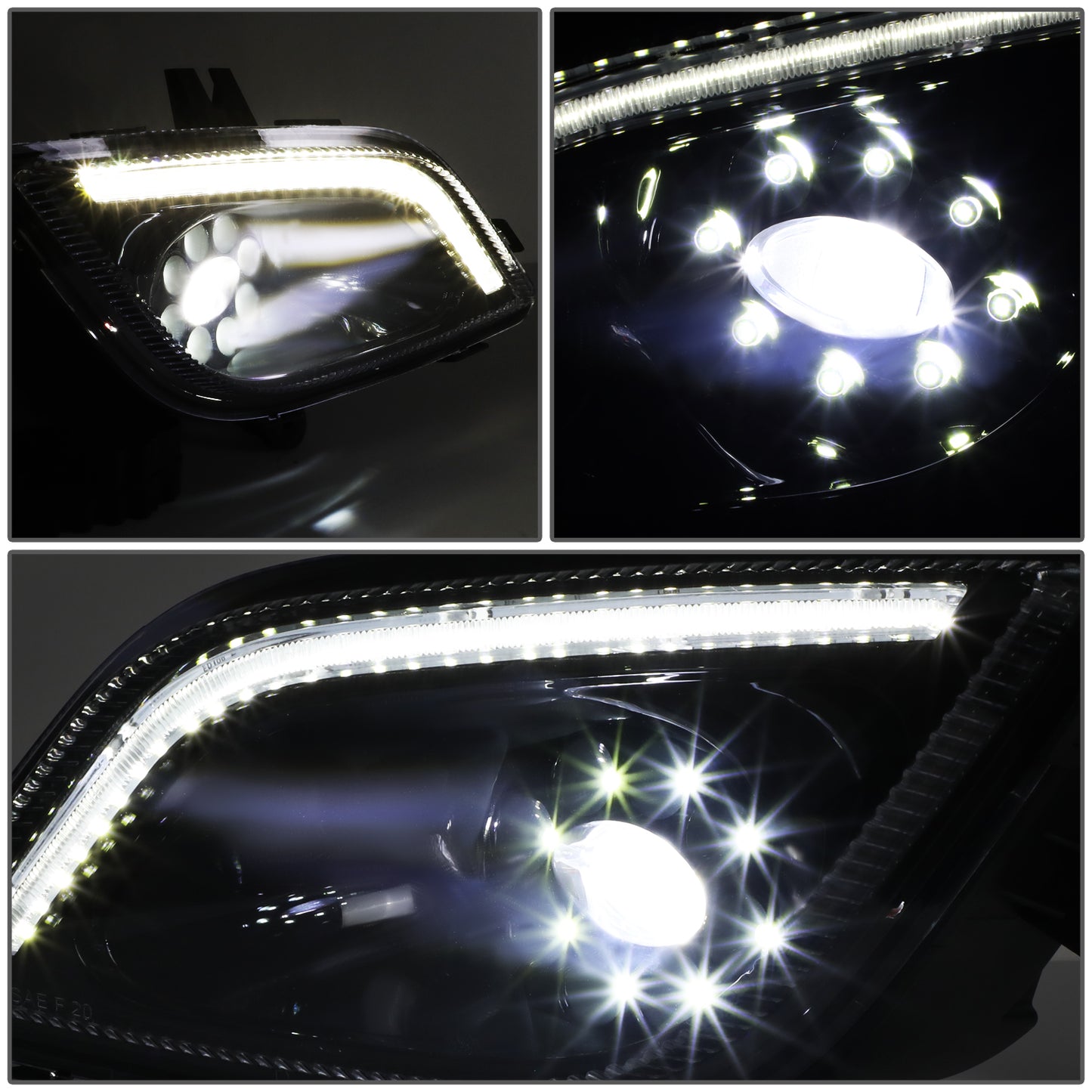 FAROS DE NIEBLA 18-22 FREIGHTLINER CASCADIA - PROJECTOR - 3D - FULL LED - BLACK