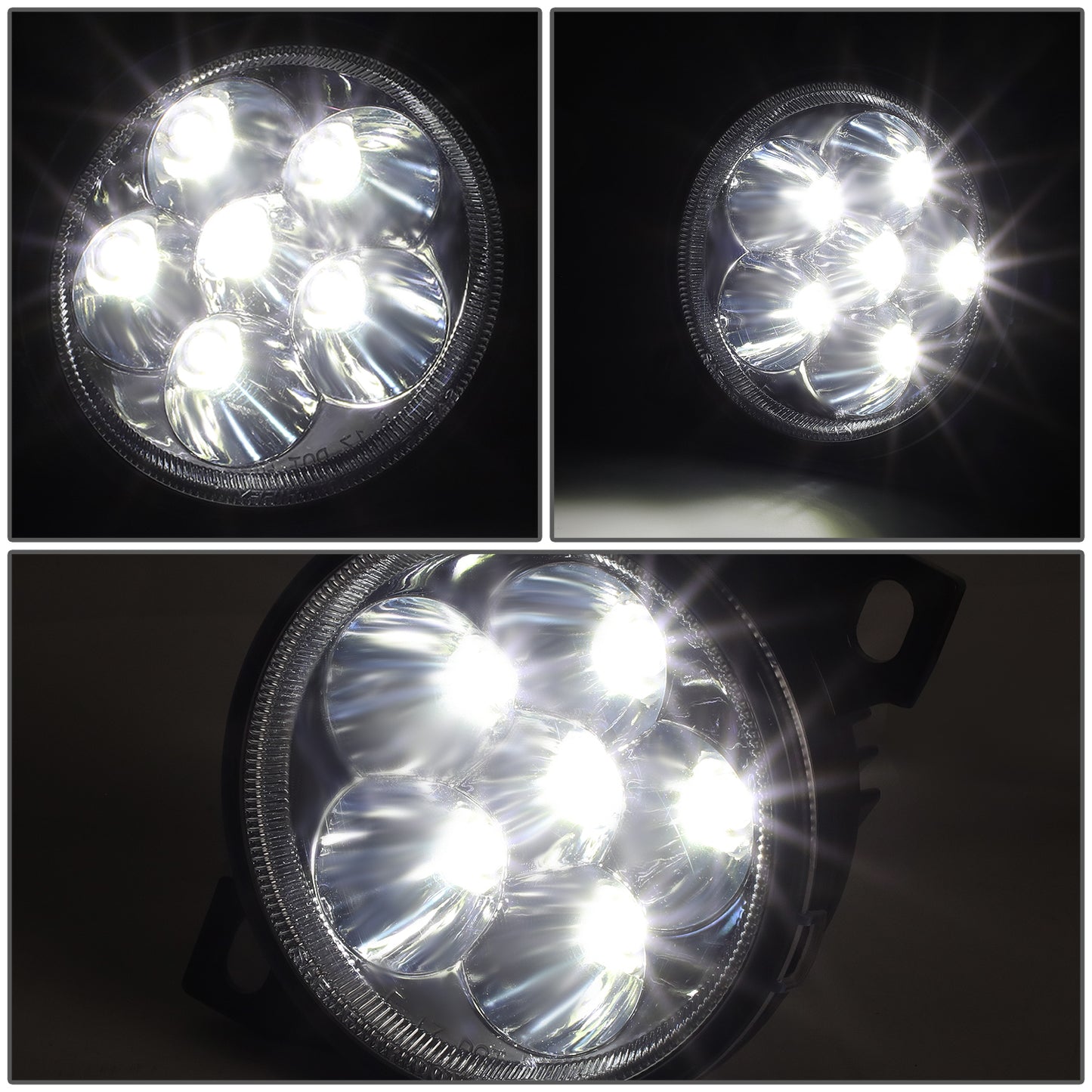 FAROS DE NIEBLA 08-15 KENWORTH T660 / 13-20 PETERBILT 579 / 11-20 PETERBILT 587 - REFLECTOR - FULL LED - CHROME
