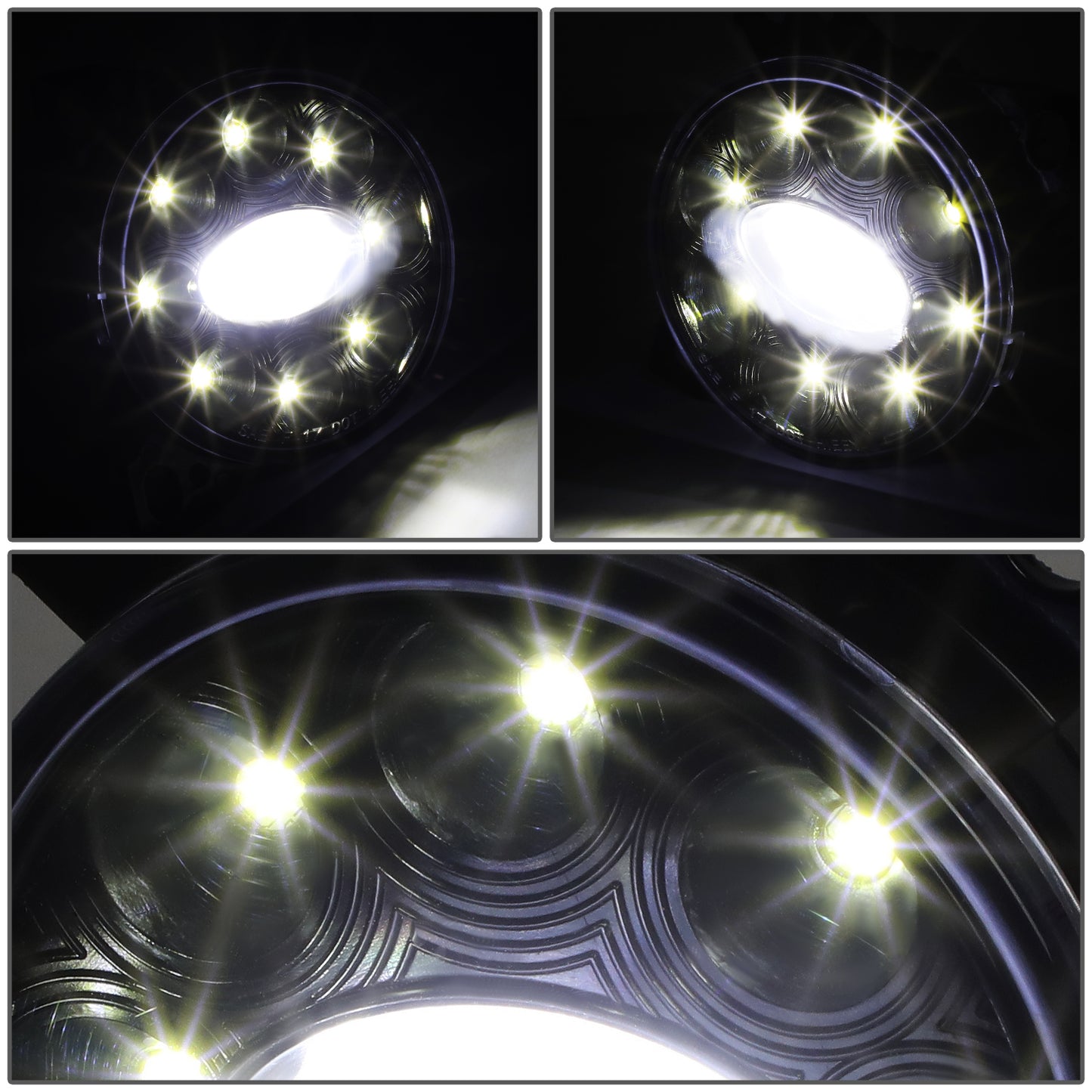FAROS DE NIEBLA 08-15 KENWORTH T660 / 13-20 PETERBILT 579 / 11-20 PETERBILT 587 - PROJECTOR - FULL LED - BLACK