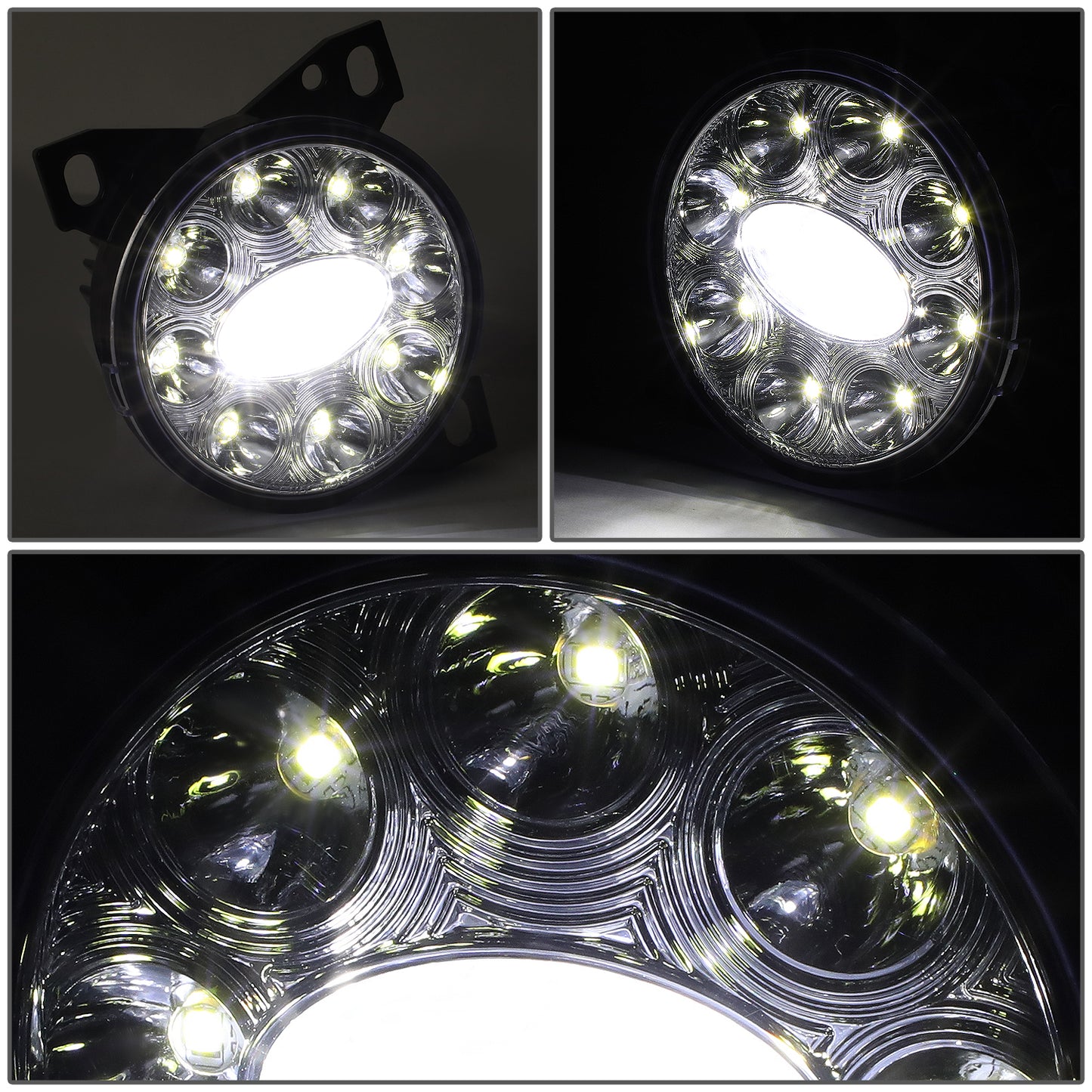 FAROS DE NIEBLA 08-15 KENWORTH T660 / 13-20 PETERBILT 579 / 11-20 PETERBILT 587 - PROJECTOR - FULL LED - CHROME