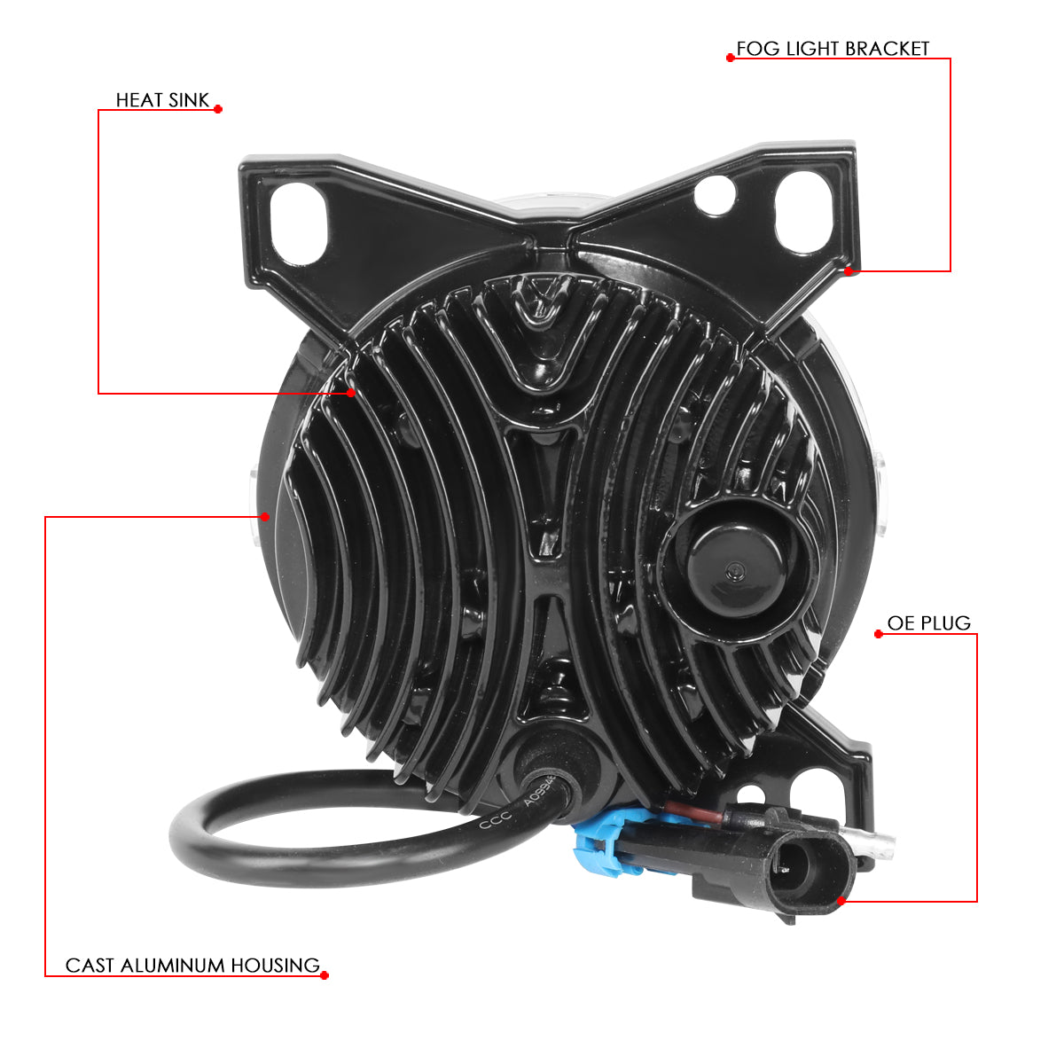 FAROS DE NIEBLA 08-15 KENWORTH T660 / 13-20 PETERBILT 579 / 11-20 PETERBILT 587 - PROJECTOR - FULL LED - CHROME