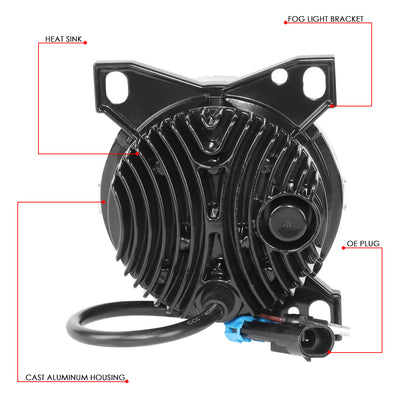 FAROS DE NIEBLA 08-15 KENWORTH T660 / 13-20 PETERBILT 579 / 11-20 PETERBILT 587 - PROJECTOR - FULL LED - CHROME