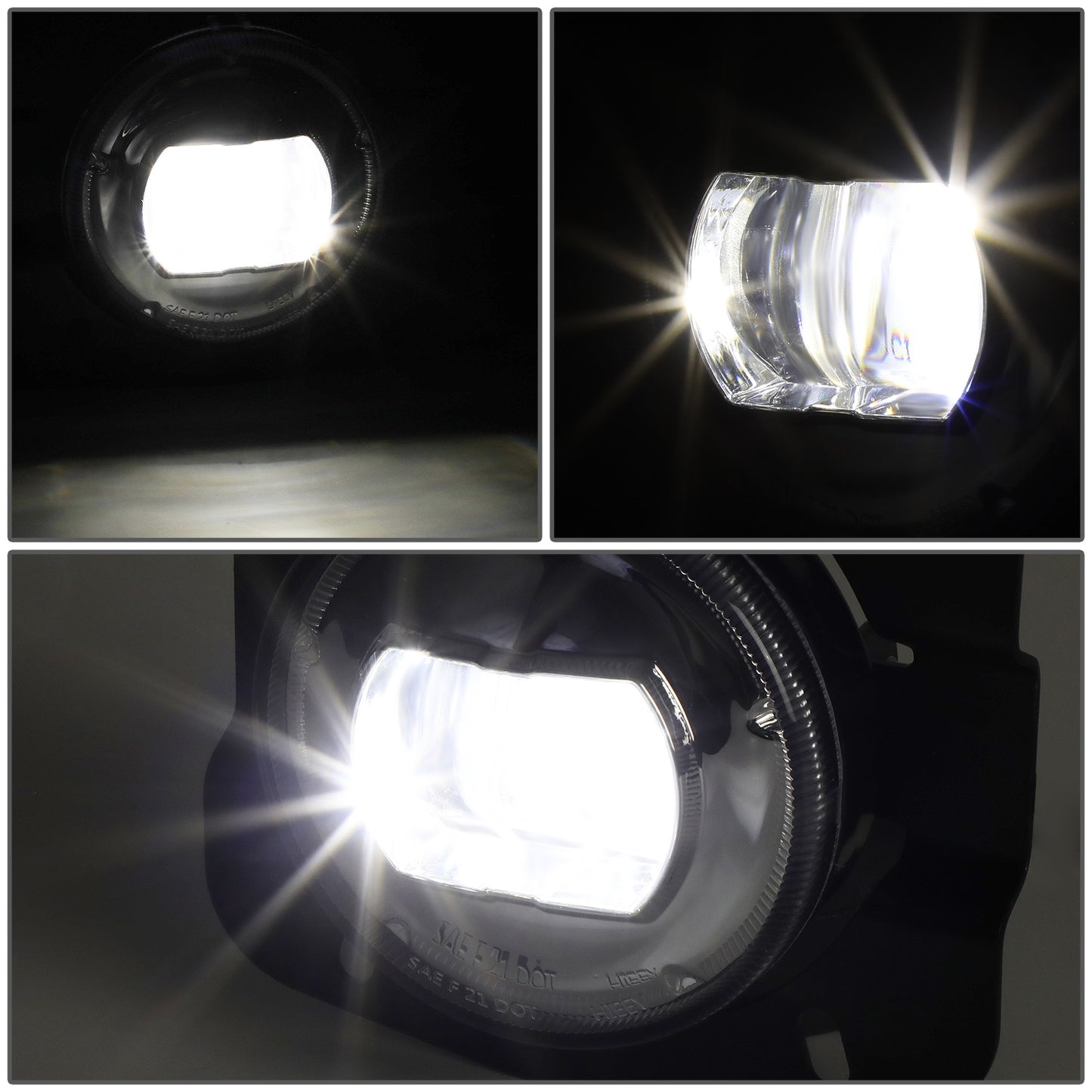 FAROS DE NIEBLA 11-22 KENWORTH T680 - PROJECTOR - FULL LED - CHROME