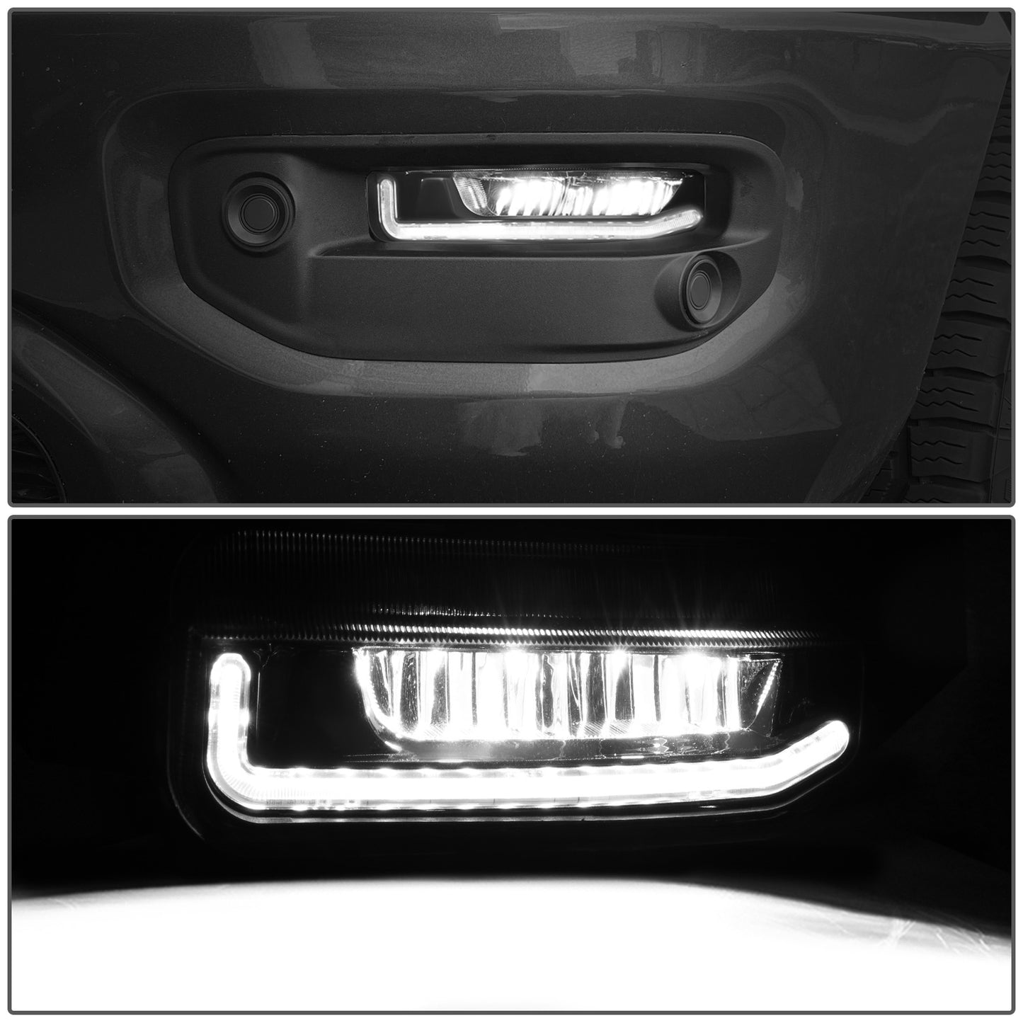 FAROS DE NIEBLA LEFT + RIGHT - LED - 19-21 DODGE RAM 1500 2500 3500
