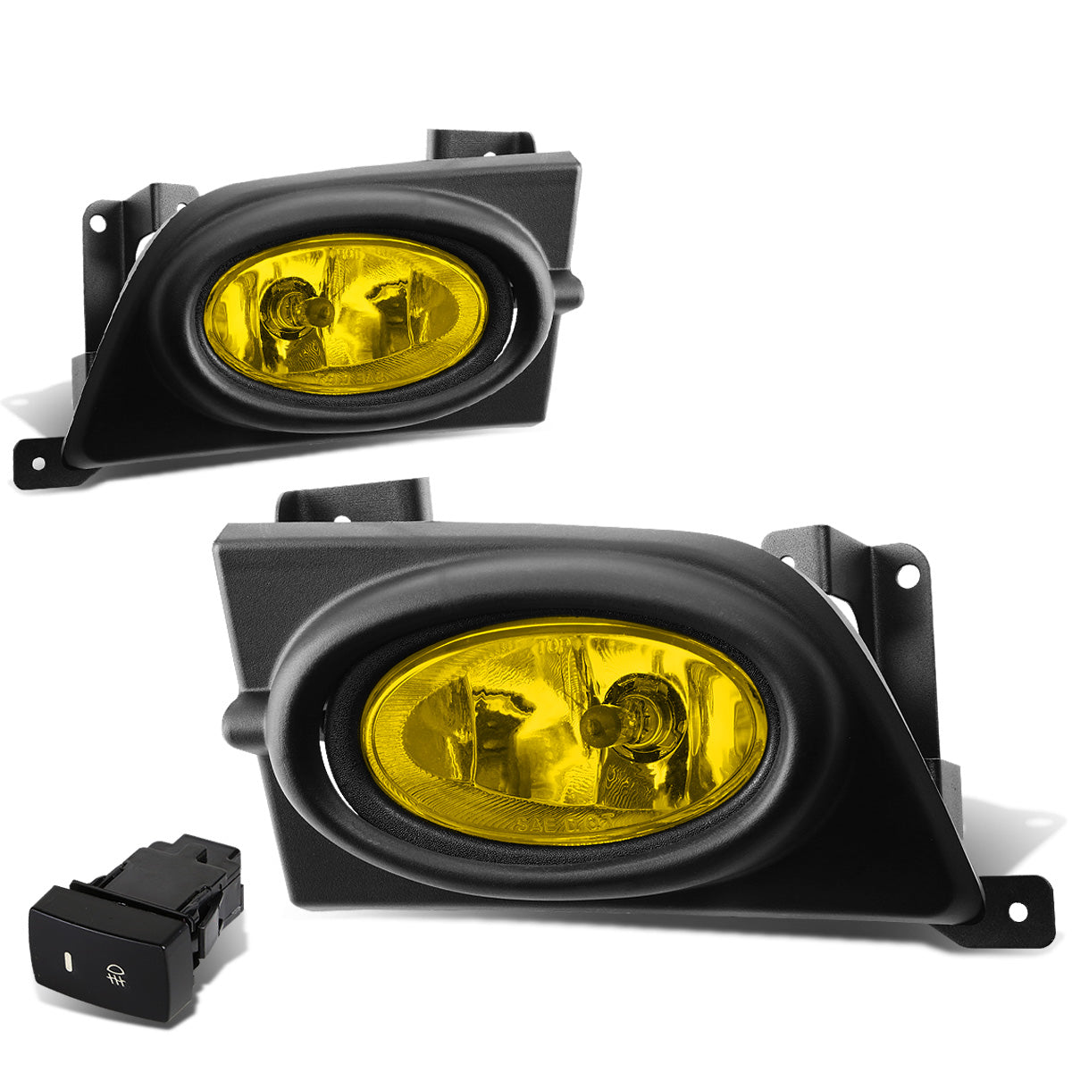 FAROS DE NIEBLA 06-08 HONDA CIVIC 4-DR - W/ SWITCH - H11 BULB - AMBER
