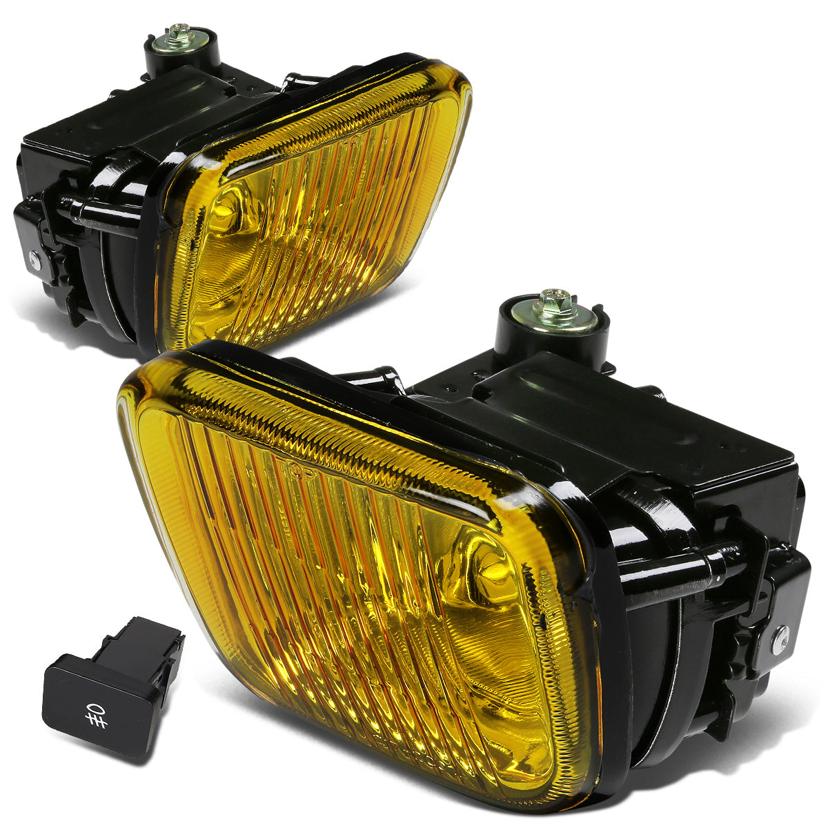 FAROS DE NIEBLA 96-98 HONDA CIVIC 2/3/4-DR - W/ SWITCH - H3 BULB - AMBER