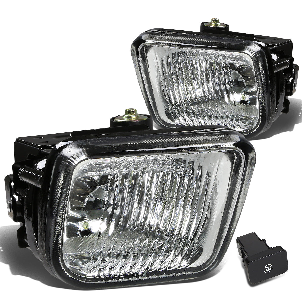 FAROS DE NIEBLA 96-98 HONDA CIVIC 2/3/4-DR - W/ SWITCH - H3 BULB - CLEAR