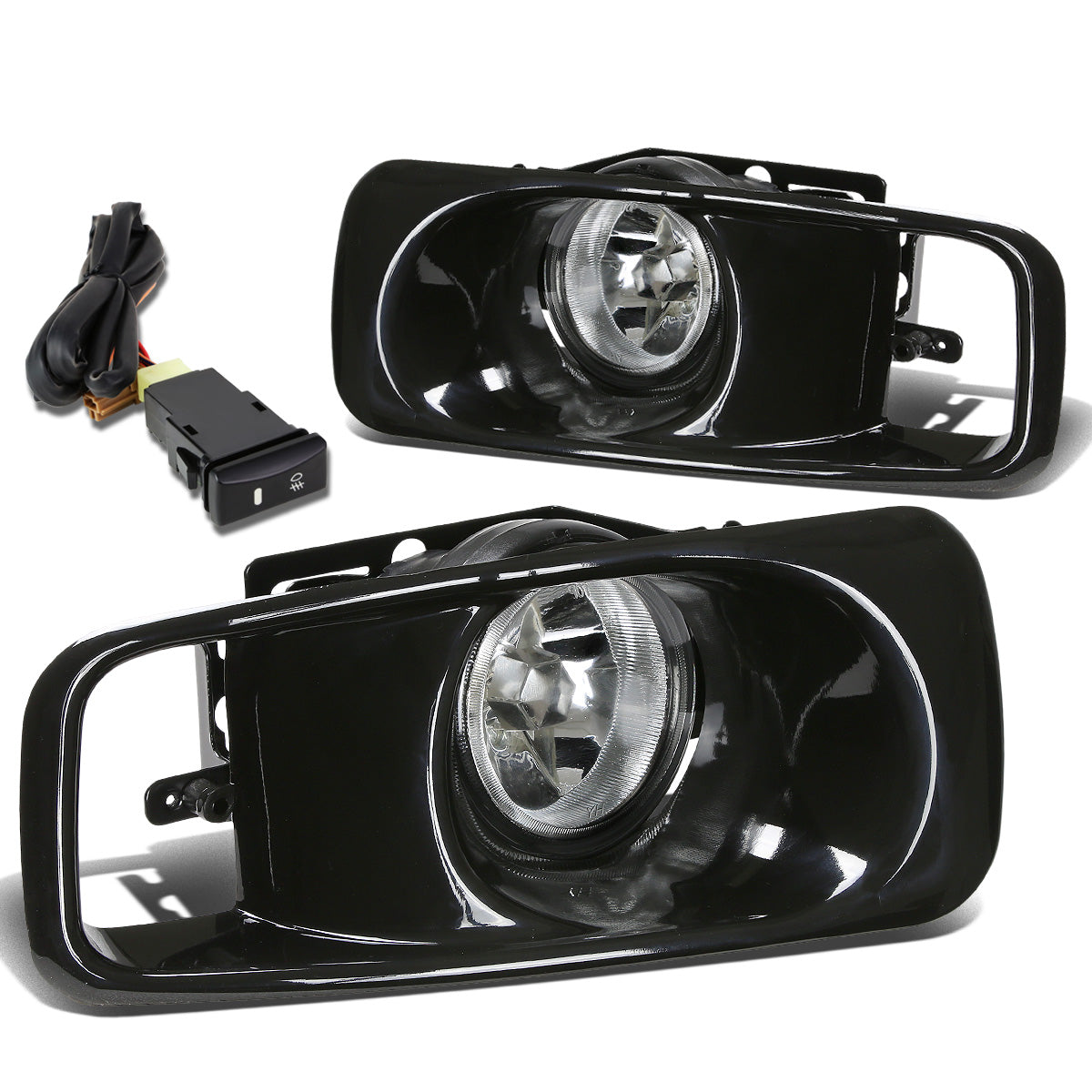 FAROS DE NIEBLA 99-00 HONDA CIVIC 2/3/4-DR - W/ SWITCH - H2 BULB - CLEAR