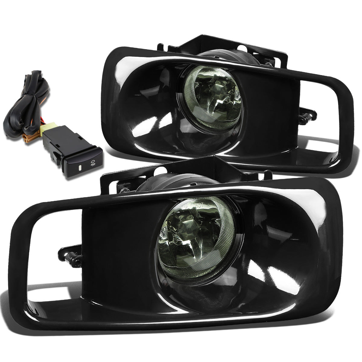 FAROS DE NIEBLA 99-00 HONDA CIVIC 2/3/4-DR - W/ SWITCH - H2 BULB - SMOKE