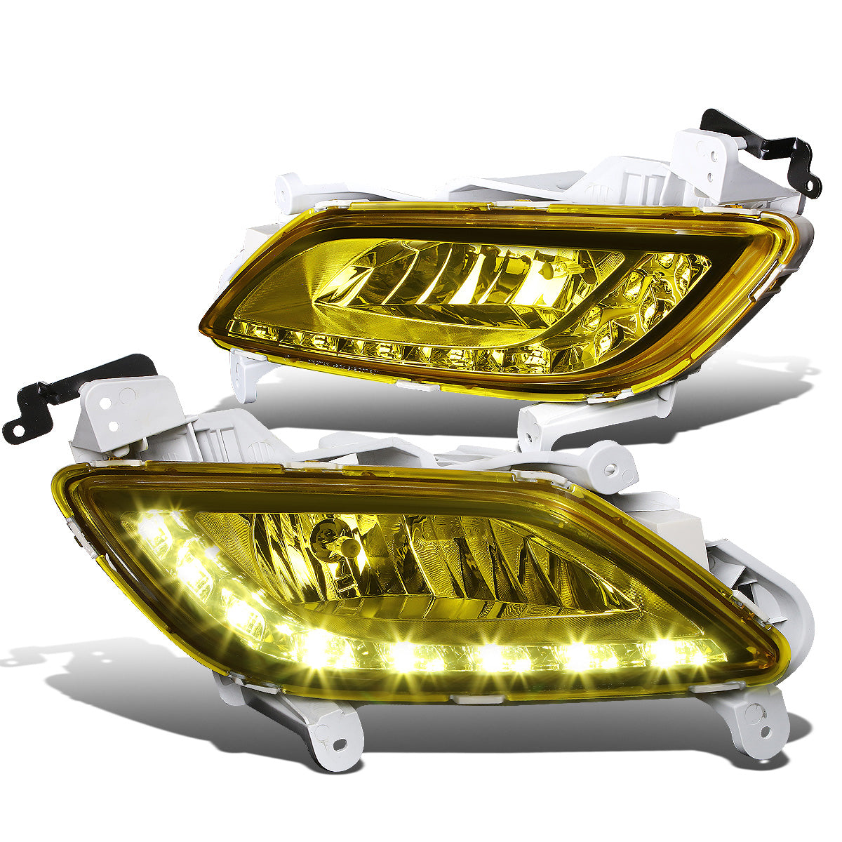 FAROS DE NIEBLA 12-16 HYUNDAI VELOSTER 3-DR - LED DRL - W/ SWITCH - 881 BULB - AMBER
