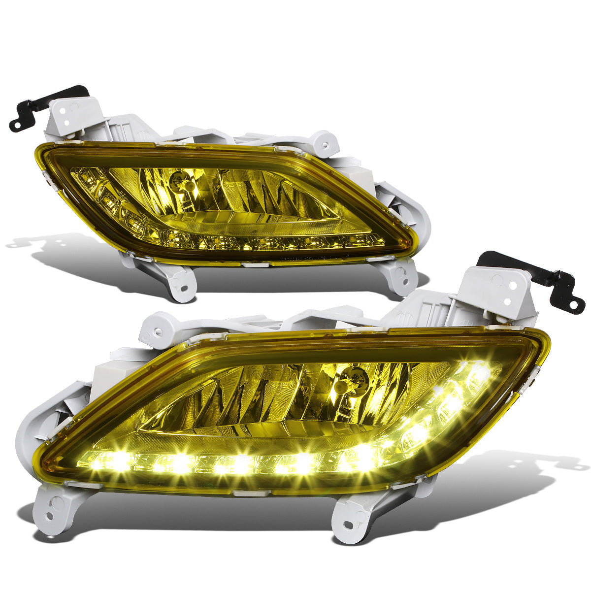 FAROS DE NIEBLA 12-16 HYUNDAI VELOSTER 3-DR - LED DRL - W/ SWITCH - 881 BULB - AMBER