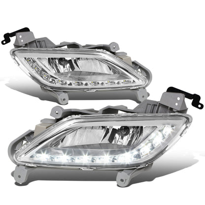 FAROS DE NIEBLA 12-16 HYUNDAI VELOSTER - LED DRL - W/ SWITCH - 881 BULB - CLEAR