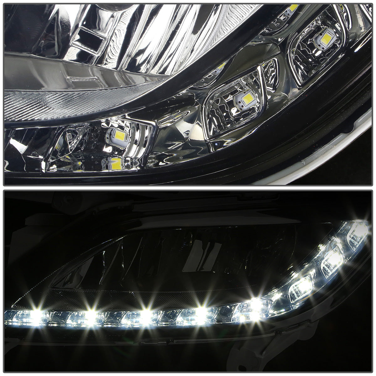 FAROS DE NIEBLA 12-16 HYUNDAI VELOSTER 3-DR - LED DRL - W/ SWITCH - 881 BULB - SMOKE