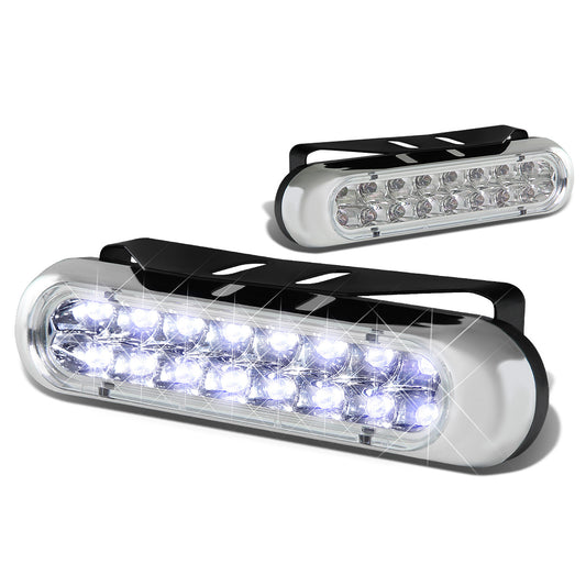 FAROS DE NIEBLA UNIVERSAL - 16 LED - DRL - CLEAR