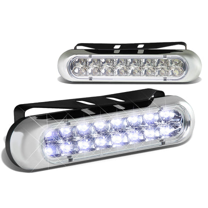 FAROS DE NIEBLA UNIVERSAL - 16 LED - DRL - CLEAR