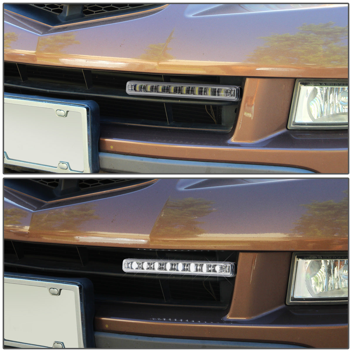FAROS DE NIEBLA UNIVERSAL - 8 LED - DRL - SMOKE