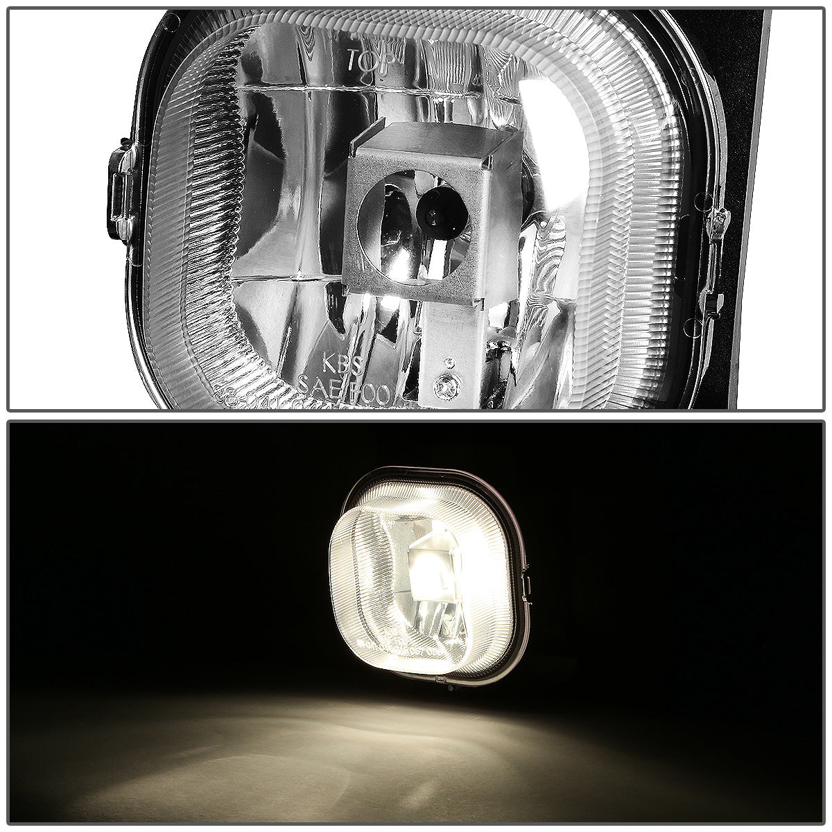 FAROS DE NIEBLA 99-04 FORD F-250, F-350, F-450 - SUPER DUTY / 01-04 FORD EXCURSION 2/4-DR - NO SWITCH - 9145 BULB - CLEAR