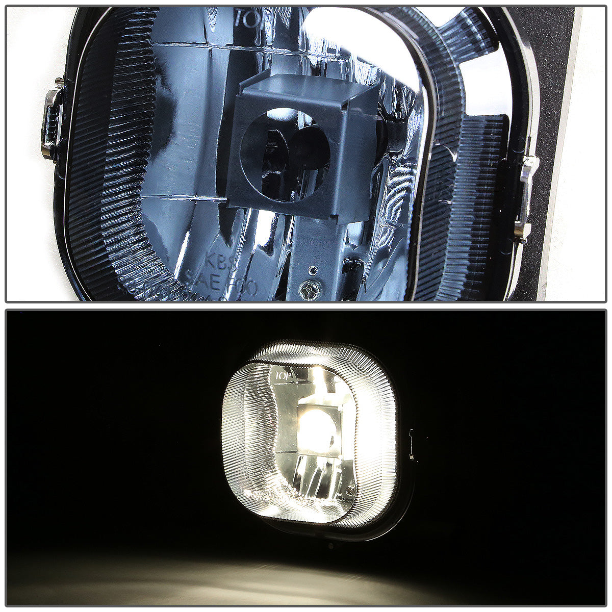 FAROS DE NIEBLA 99-04 FORD F-250, F-350, F-450 - SUPER DUTY / 01-04 FORD EXCURSION 2/4-DR - NO SWITCH - 9145 BULB - SMOKE